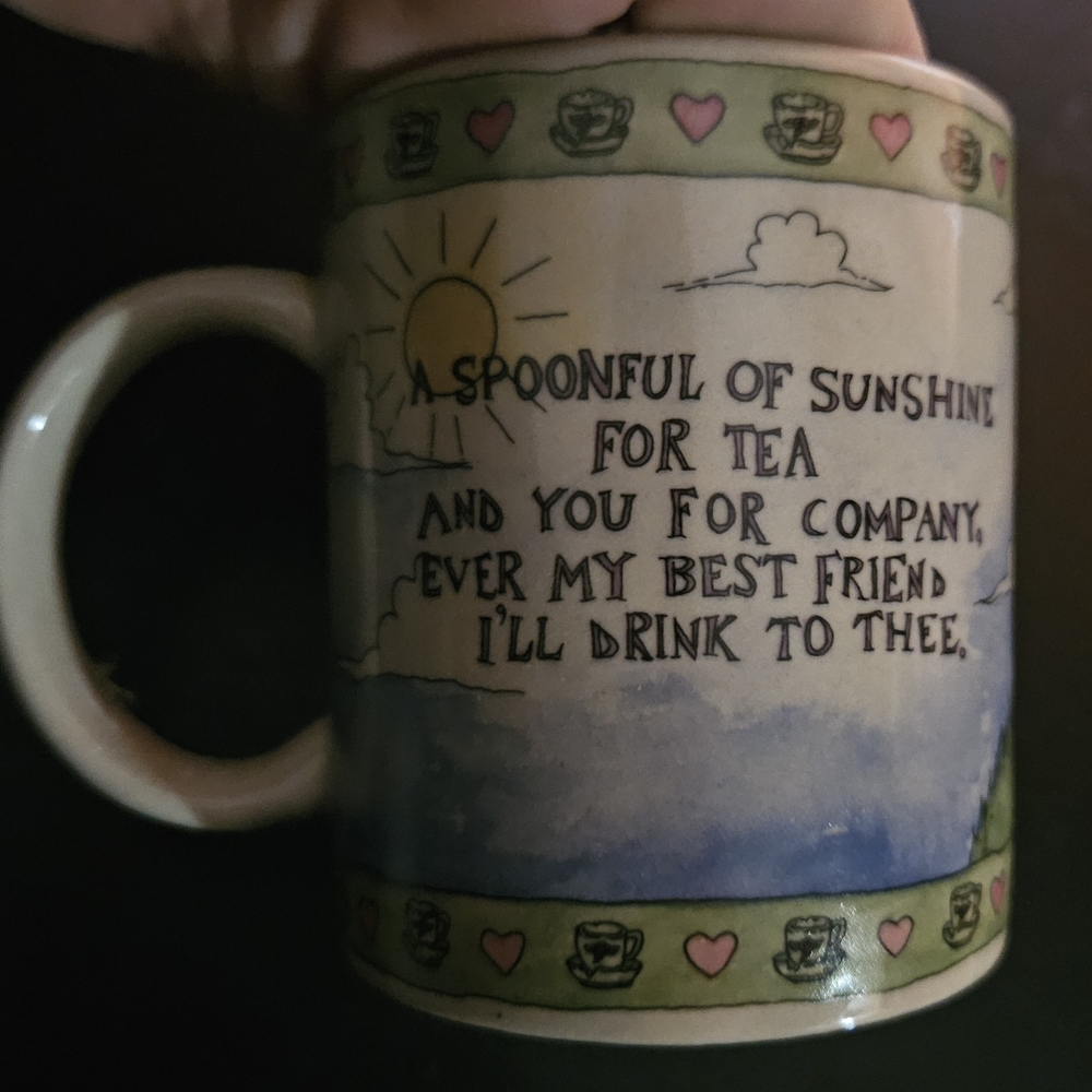 Boyds Bears Mug with Heart and Sun Design